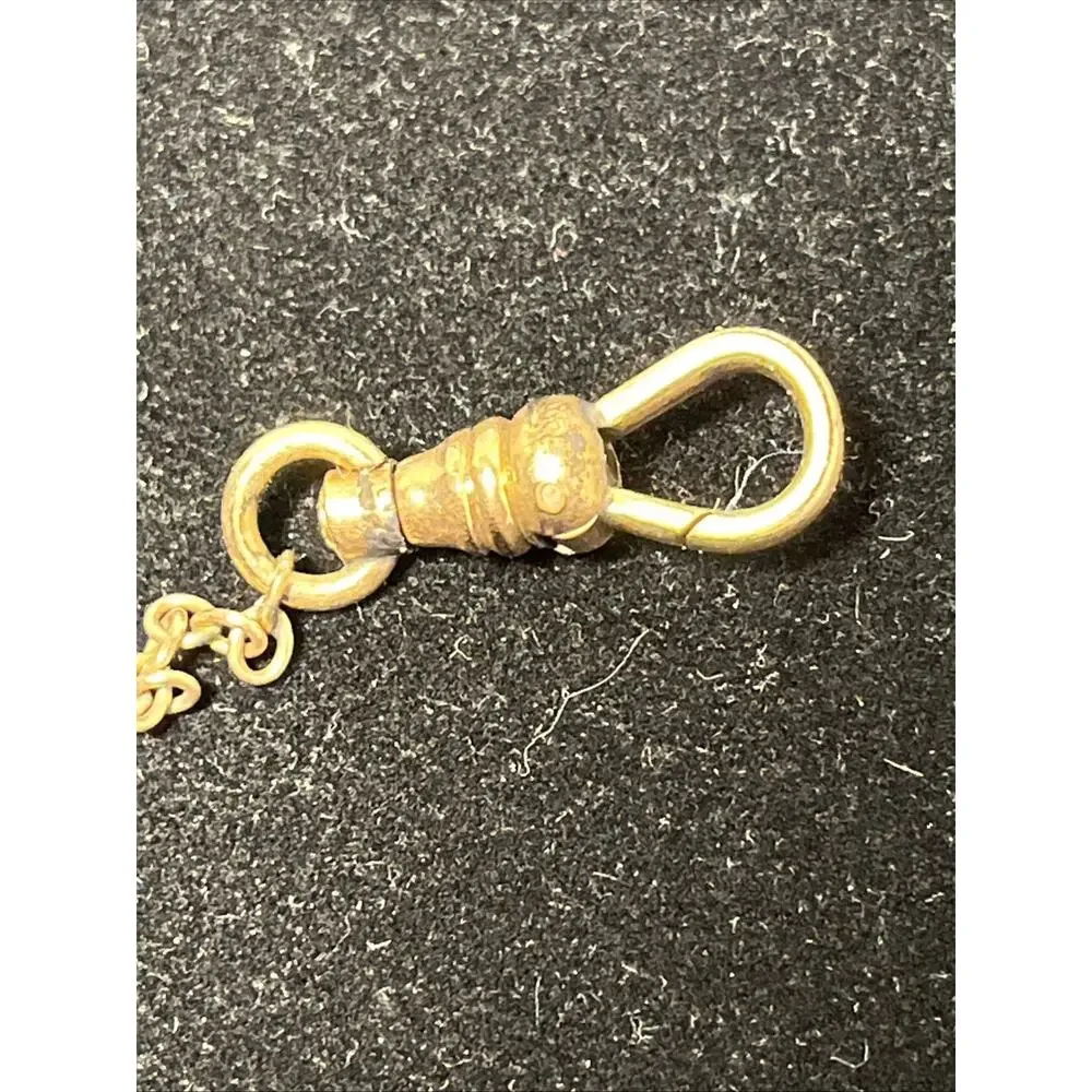 Edwardian Pocket Watch Chain ~ FLS&Co. Gold filled Or Plated 5''inches long